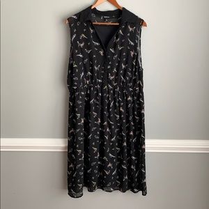 Torrid Size 1 Sleeveless Bird Dress